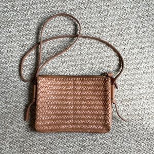 Madewell Knotted Woven Leather Crossbody Bag